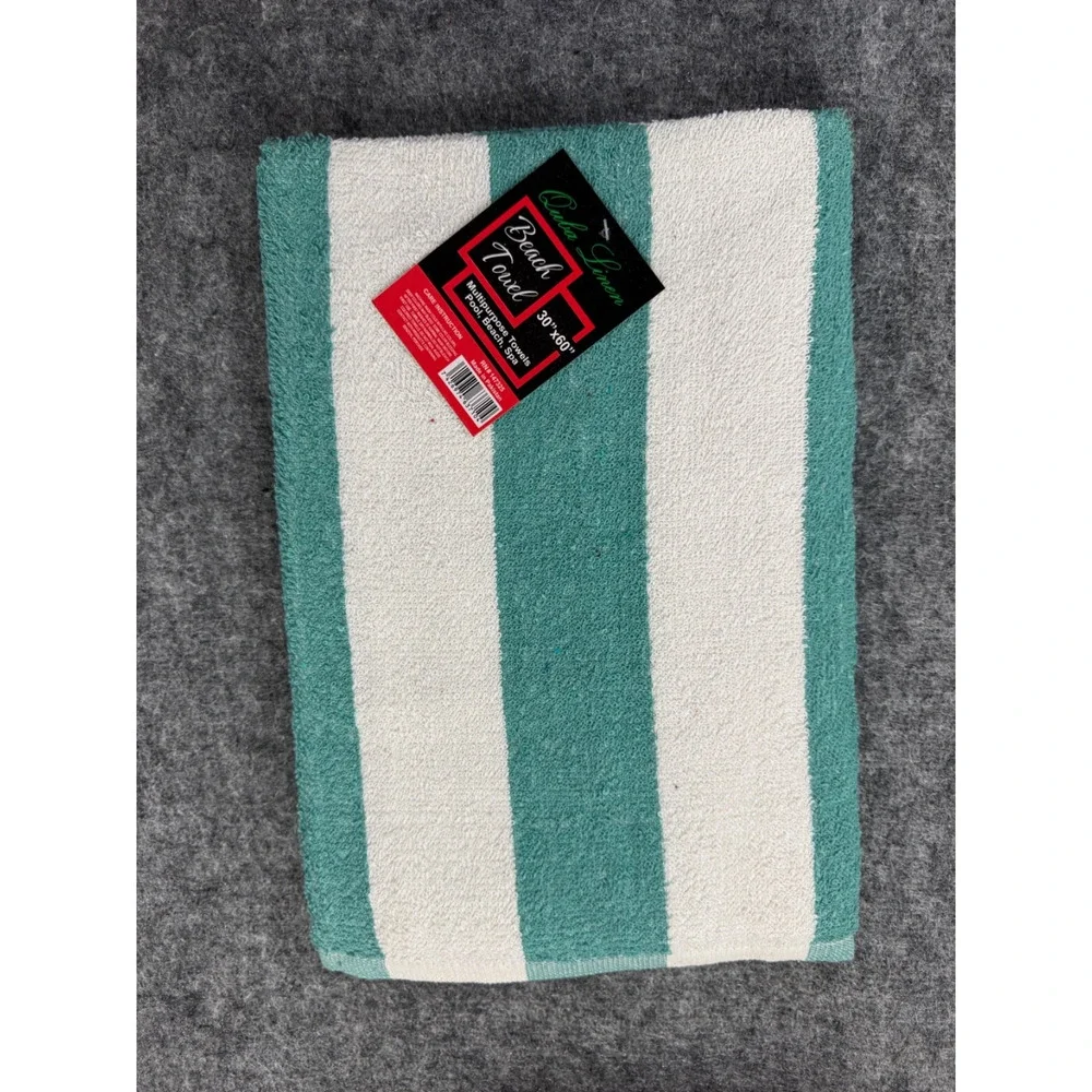 Quba Linen Beach Towel 30x60 Pool Spa Bath Pick Color Striped Sauna Lounge